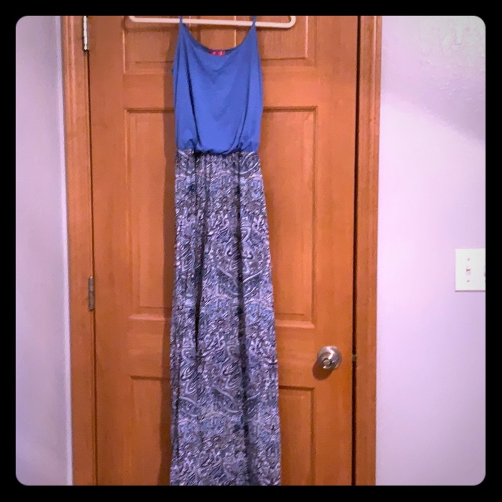 Blue Tank Maxi Dress